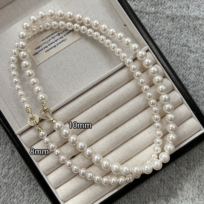 Deep Sea Lustrous Pearls Choker Necklace